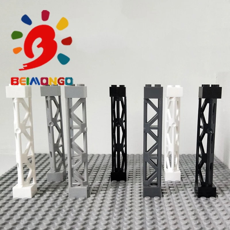 Бесплатная доставка! BEIMONGO блоки мс решетки Башня 2x2x10 W/Крест столб 20 штук