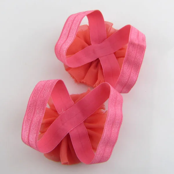 Drop Shipping New Infant Toddler Flower Headband + baby foot flowers Hair Band Baby Gift pearl lace hair accessory | Детская одежда и