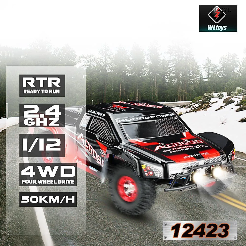 Wltoys 12423 1:12 RC автомобиль 2,4G 4WD электрический матовый короткий ход RTR RC автомобиль гоночный автомобиль RTR