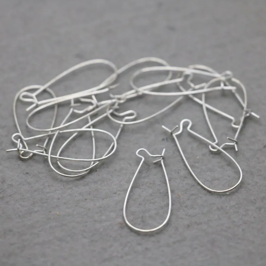 

100PCS Boutique Silver-plate Agraffe Fittings for Accessory DIY hook Machining metal parts 32*14mm Hot wholesale Snap Hardware