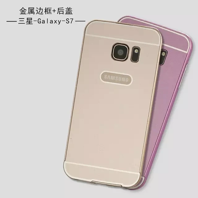 3D Stereo Relief Painting Back Cover Case For Samsung Galaxy S7edge Phone Shell Acrylic PC Cover+Aluminum Metal Frame |