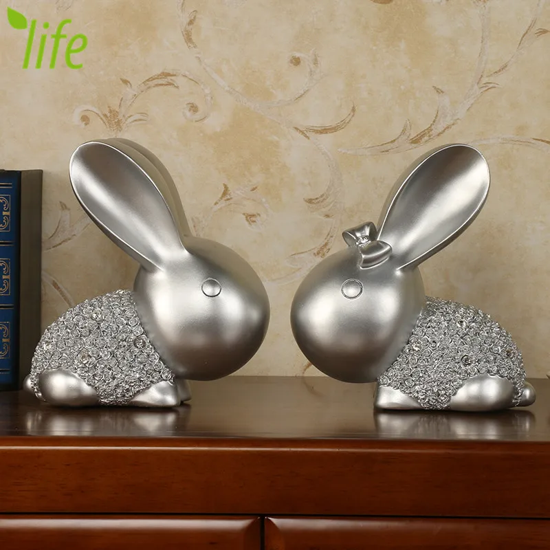 Кукла из смолы для влюбленных кроликов свадебный подарок статуэтки прекрасный