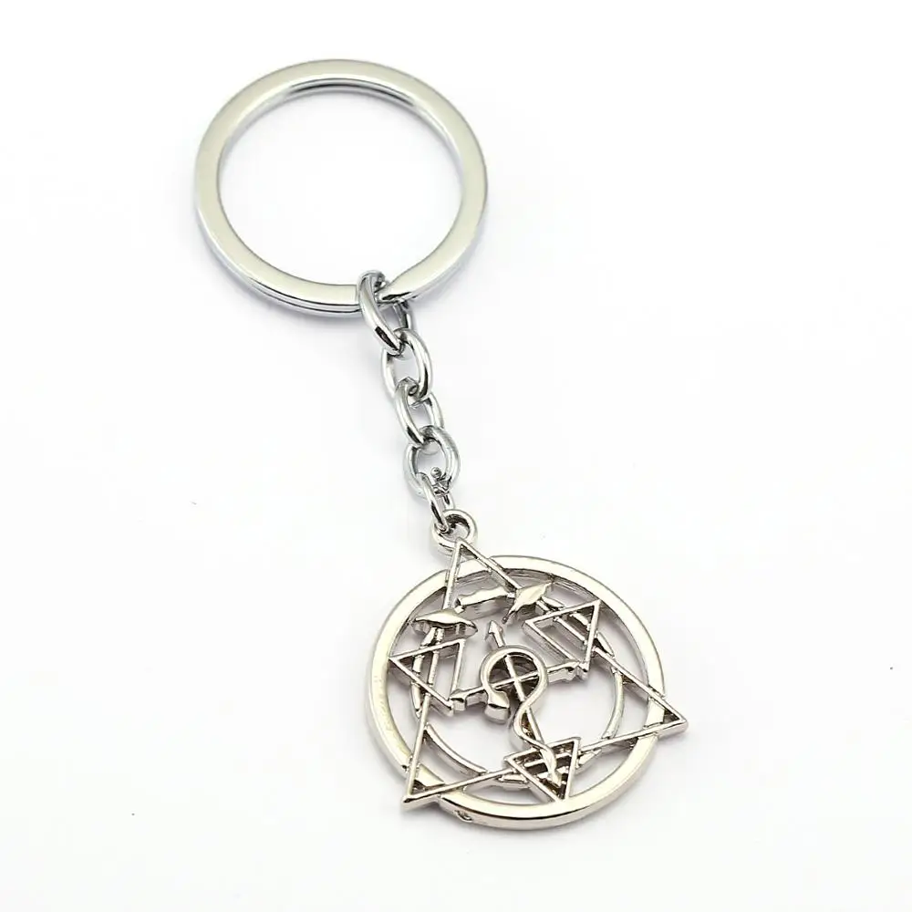 2019 The New style Fullmetal Alchemist magic array Pendants Key Chain Anime sleutelhanger Souvenir Gifts Ring | Украшения и