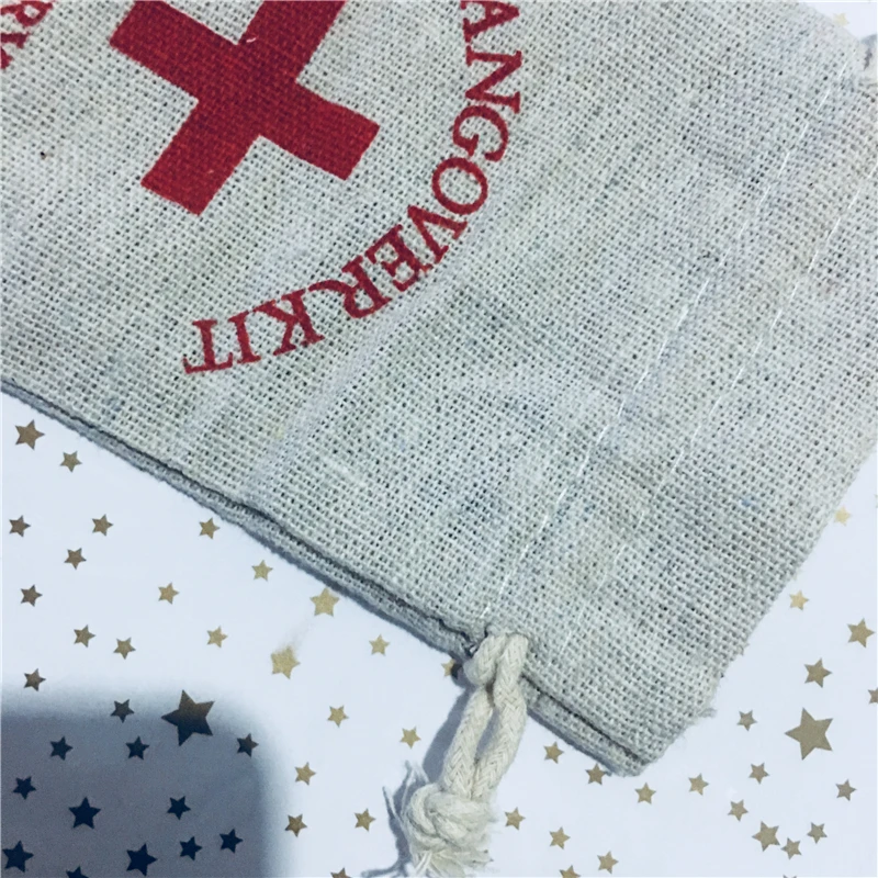 50/100 шт. Хлопок Свадебные бумажный набор от похмелья сумки для девичников