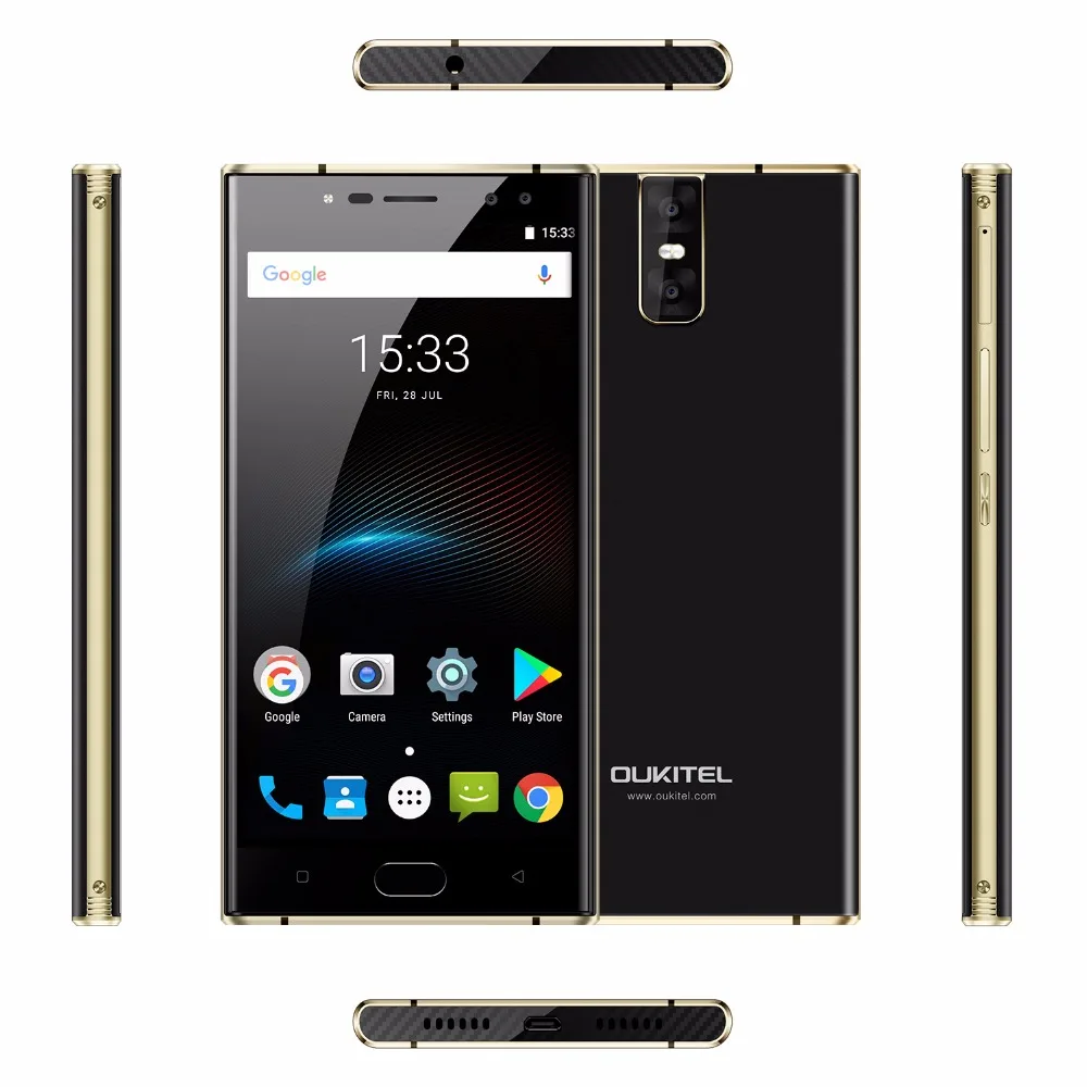 Oukitel K3 16MP + 2MP 4 камеры мобильного телефона MT6750T Octa Core GB 64 сотовые телефоны 5 дюйма 6000
