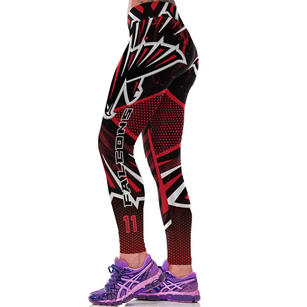 Новый Стиль Атланта Спортивные Леггинсы 3D Печатных Американского Футбола Женщин