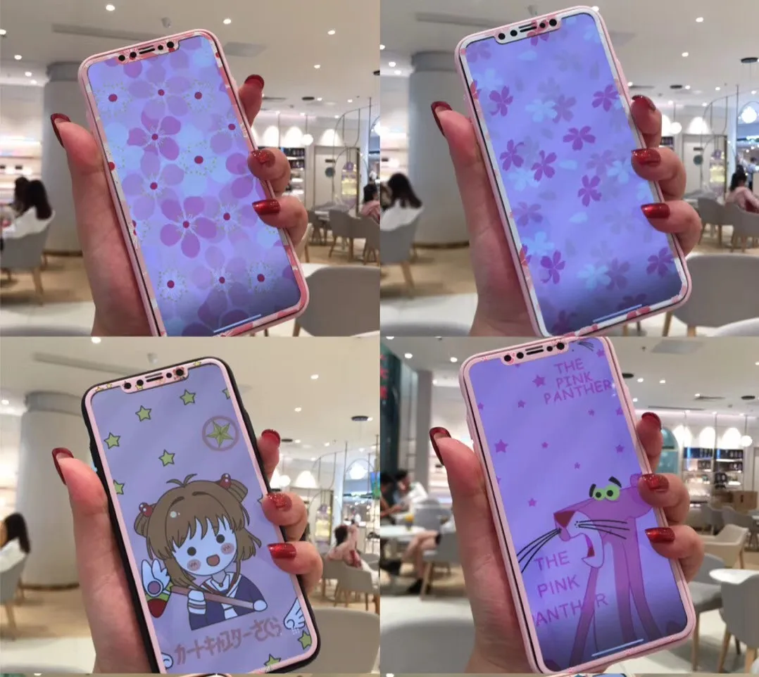 Для iphone 6 6 S 7 8 Plus Закаленное стекло Защитная пленка для экрана для iphone X XS Max glass 3D 0,2 мм Жесткая пленка для экрана Милая Сейлор Мун