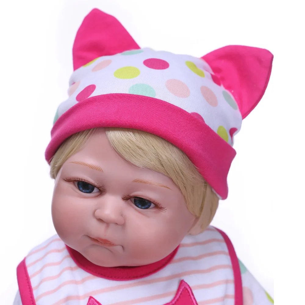 Nicery 20 дюймов 50 см кукла Bebe Reborn жесткая силиконовая игрушка для мальчиков и