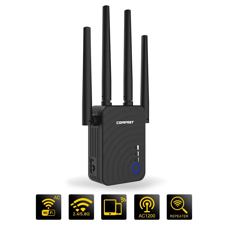 AC1200 1200 Мбит/с Wi-fi ретранслятор 2 4 ГГц и 5 8 двухдиапазонный * 2dBi антенна усилитель