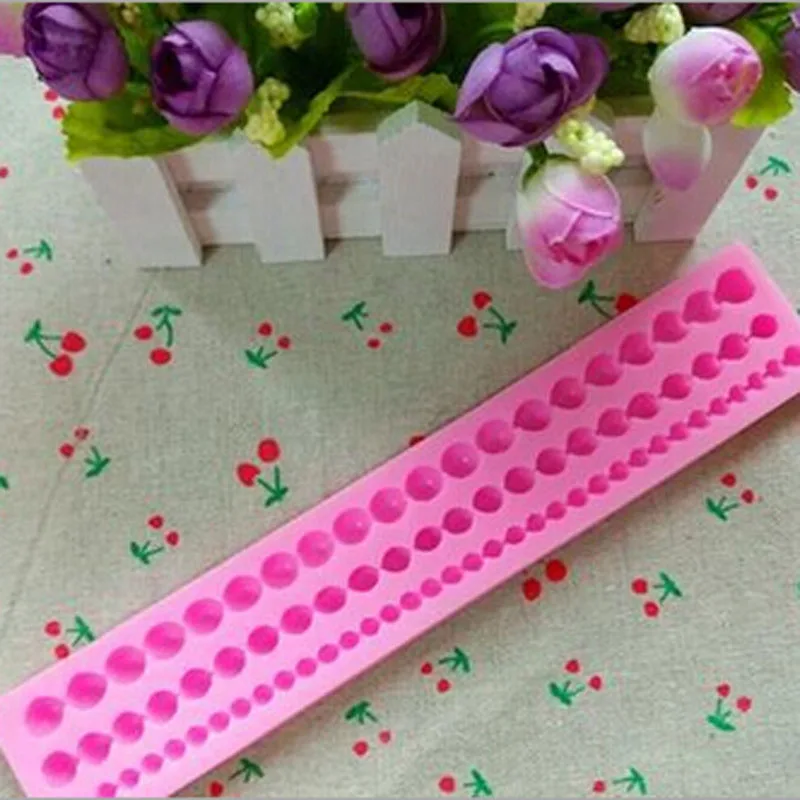 3D круглый Бусины Форма силиконовые формы Печенье Кондитерские изделия шоколад