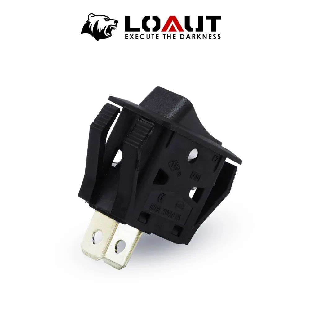 LOAUT 2019 High Qulaity Waterproof 2Pin 10mmx15mm Universal Single Control Switch On Off Rocker Switches with Wire 12A 125V 250V |