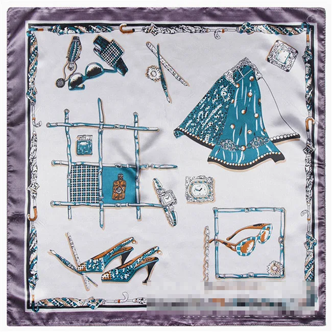 Новое поступление! Женский Шелковый квадратный шарф 60*60 см в Европейском стиле