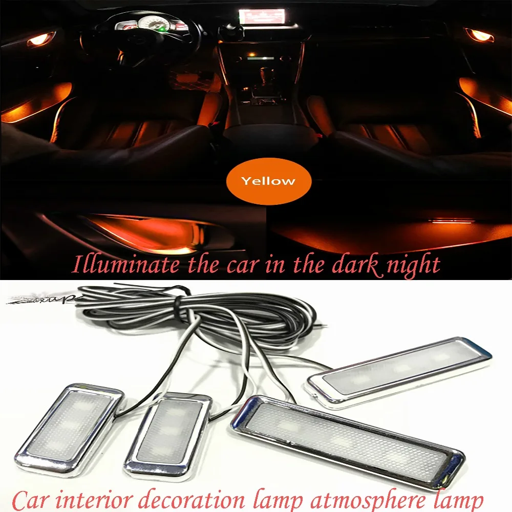 Maxup 1 комплект Автомобильный светодиодный окружающий свет декоративный