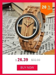 BOBO BIRD мужские деревянные часы relogio masculino с черным циферблатом кварцевые наручные часы мужские классические роскошные Брендовые Часы V-H05 Прямая поставка