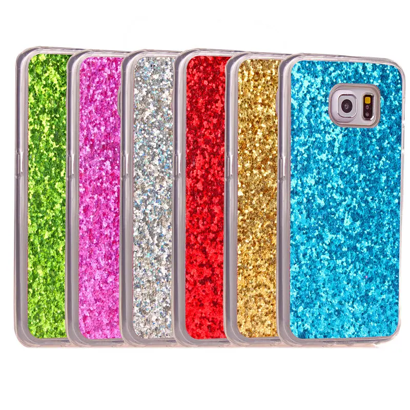 Для samsung S6 Edge S6Edge чехол цветной Блестящий Силиконовый ТПУ мягкий для телефона Galaxy