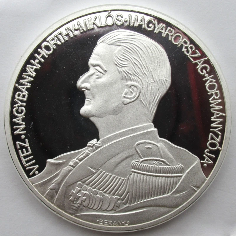 Король миклос Хорти Венгрия Серебряная пластина медаль МОНЕТА памятная монета