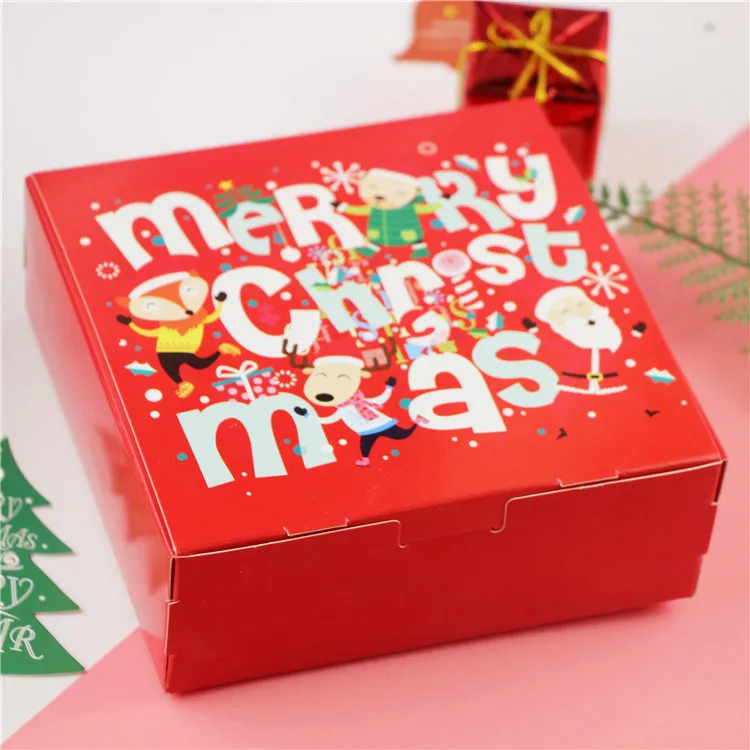 200pcs Christmas handmade DIY Niu pancake packing gift box nuts dried fruit empty | Дом и сад