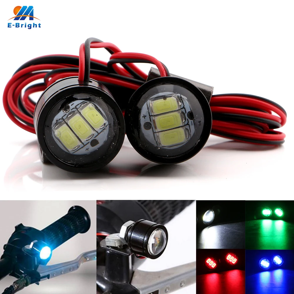 YM E Bright 2 шт. (1 комплект) 5630 3 SMD дневные ходовые огни фары 12 В для мотоцикла скутера
