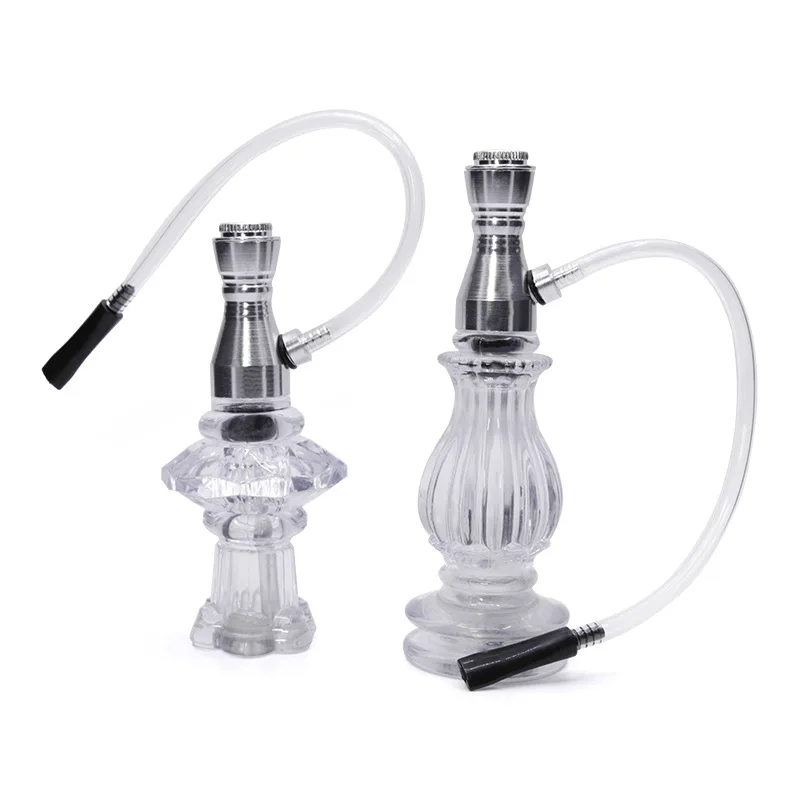 Новинка 2 стиля акриловый Мини Кальян трубка для курения воды Chicha Shisha табака с ПВХ
