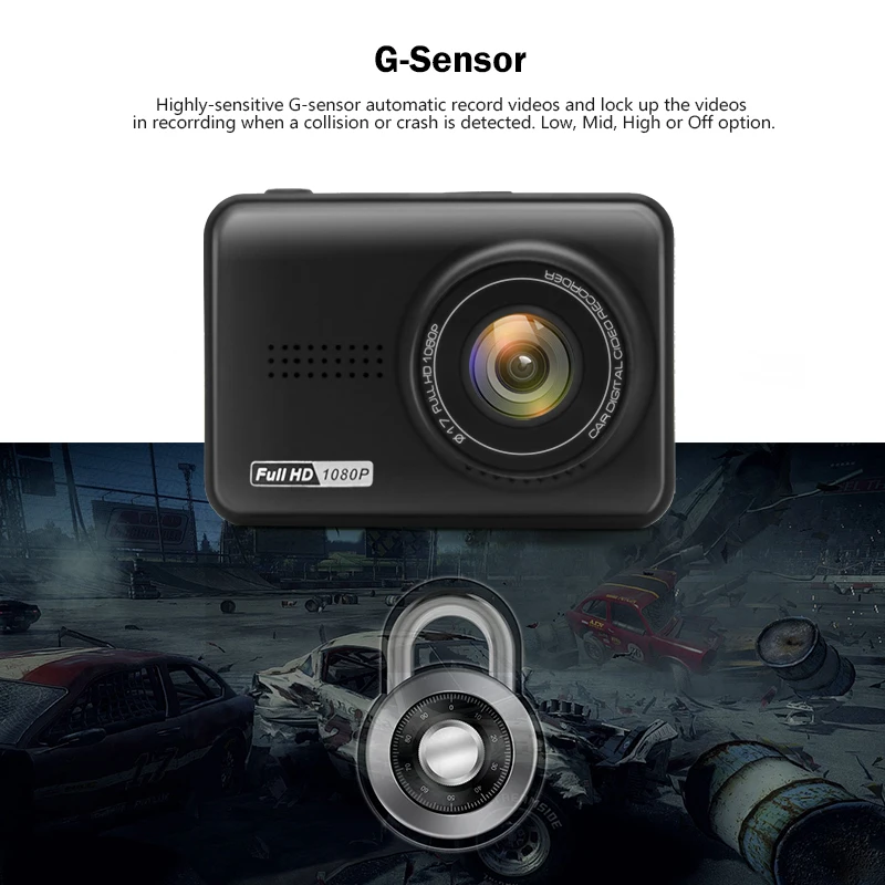 AWESAFE Видеорегистраторы для автомобилей тире Камера Avtoregistrator FHD 1080 P DashCam Новатэк
