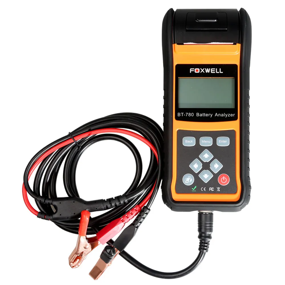 Foxwell BT780 BT-780 анализатор батареи со встроенным термопринтером