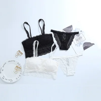 Женское нижнее белье Женский комплект с бюстгальтером тонкое Летний Топ без