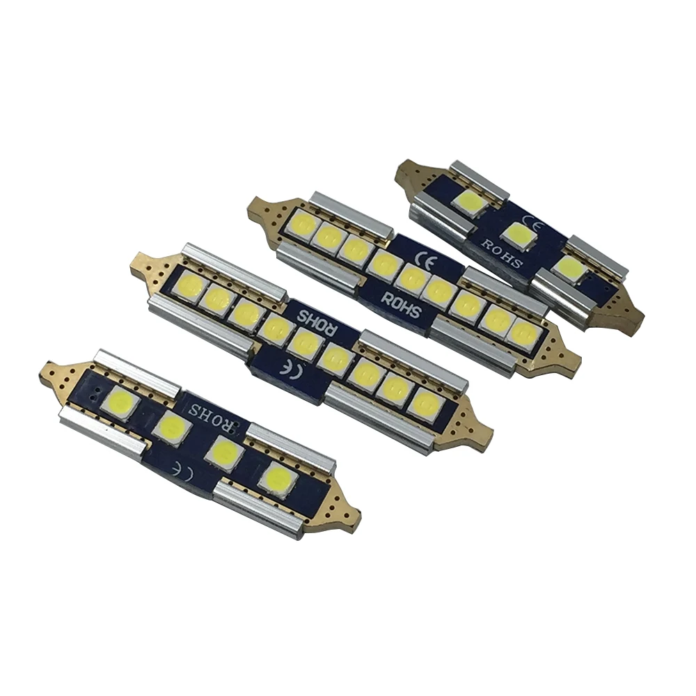YSY 2шт CanBus безошибочный 31 мм 3SMD 36 4smd 39 41 9smd 3030 Festoon светодиодный светильник с картой
