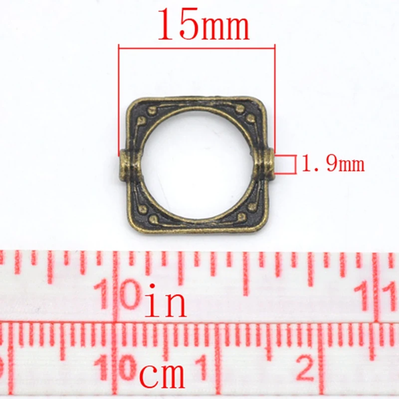 LASPERAL бронзовые тона квадратные рамки для бисера фурнитура ювелирных изделий