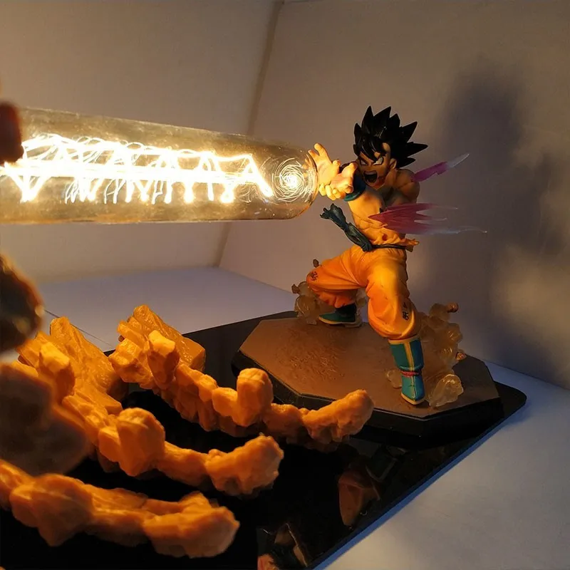 Dragon Ball Z фигурки Сон Гоку лампа светодиодная декоративная комната Жемчуг дракона лампа Гоку черепаха цигун фигурка настольная лампа