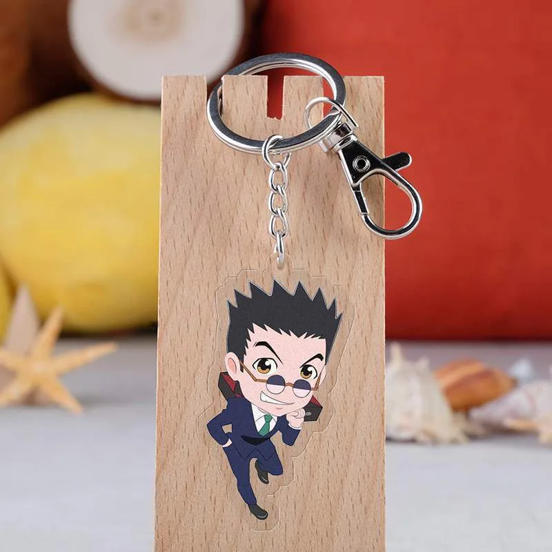 Аниме Охотник х Охотник брелок мультфильм фигурка Killua Zoldyck Kurapika двухсторонний акриловый кулон брелок