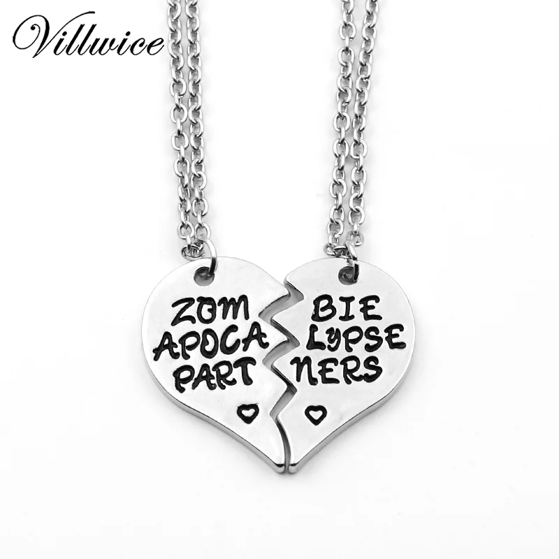 2 предмета Новый стиль разбитое сердце &quotзомби Апокалипсис партнеры&quot Best друг