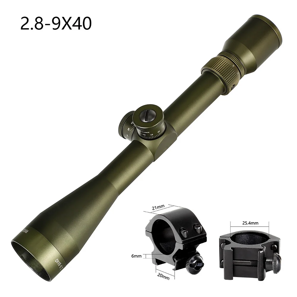 Low Picatinny Rings EB RIFLEMAN 2,8-9X40 FFP прицел тактический прицелы первое фокусное плоское стекло гравированное сетка башенки замок сброс Охота прицел - Цвет: Low Picatinny Rings