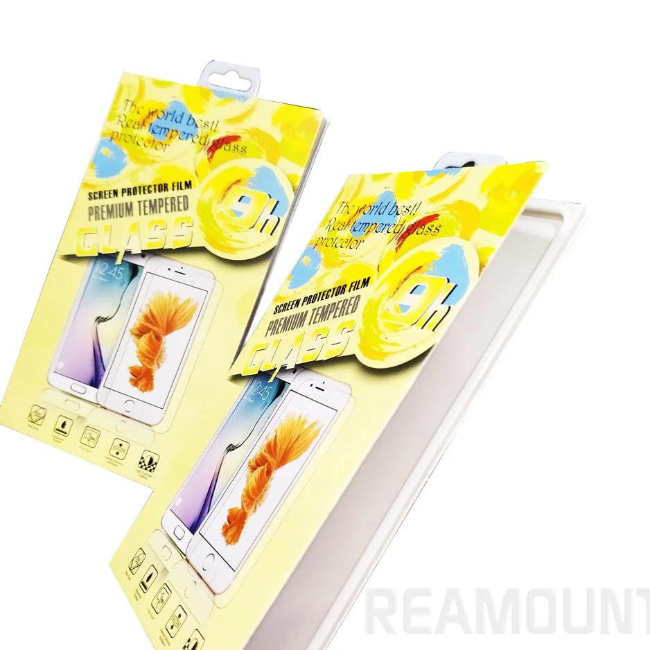 300 шт оптом с вешалкой красочная бумажная упаковочная коробка для iPhone Samsung