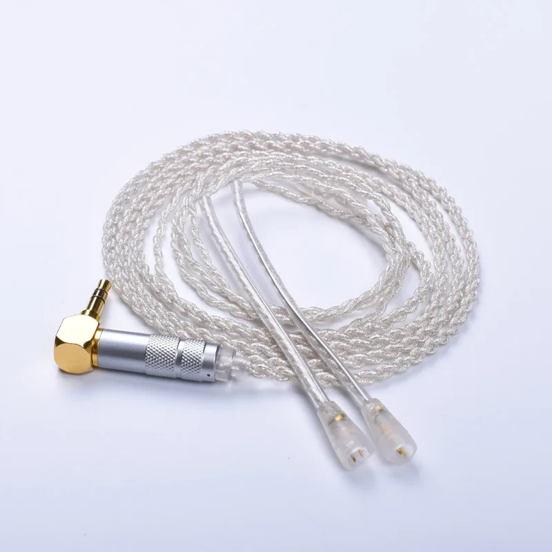 DIY кабель для наушников Sennheiser IE8 IE80 IE8i обновленная кристальная медь посеребренная