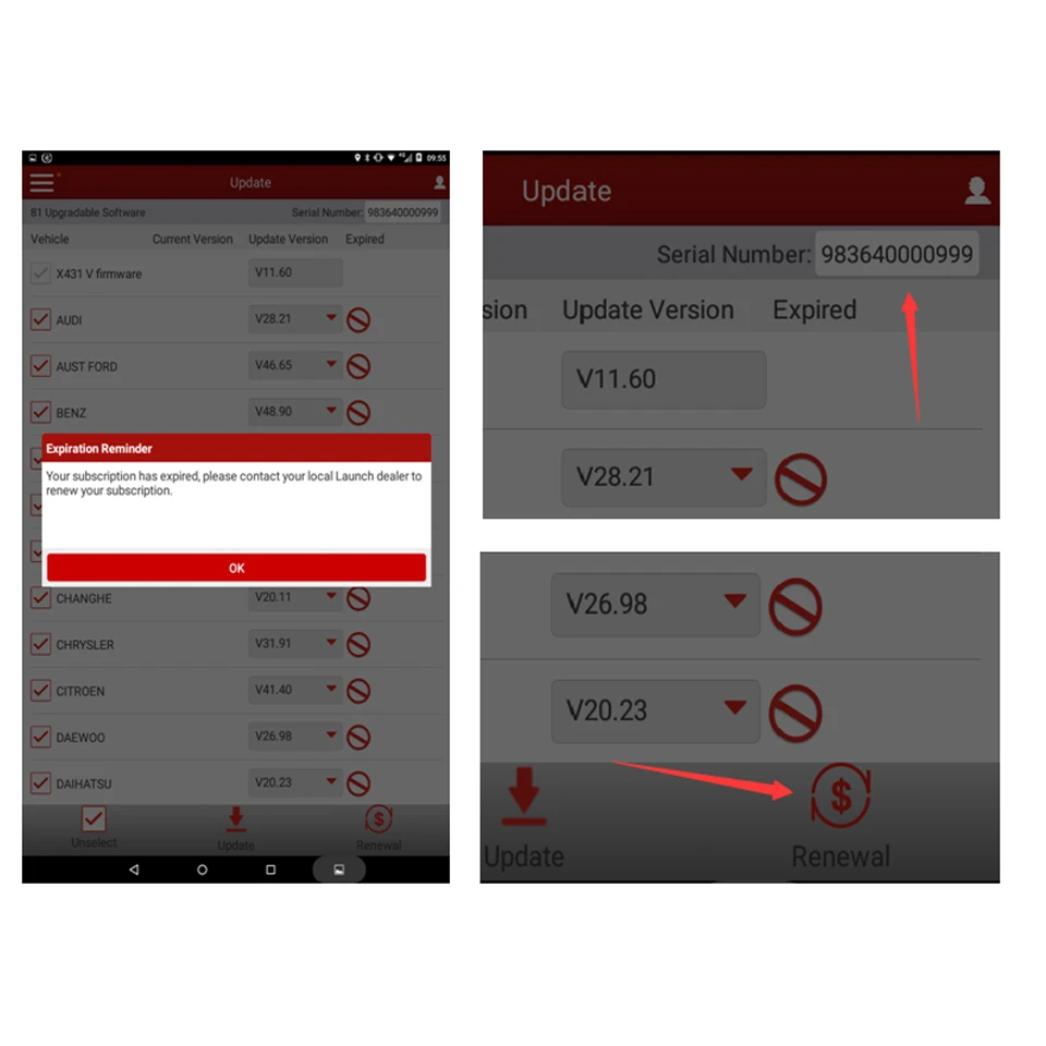 Карта обновления запуска для X431 V + PROS MINI Diagun IV PRO Pin карта бензина и дизельного