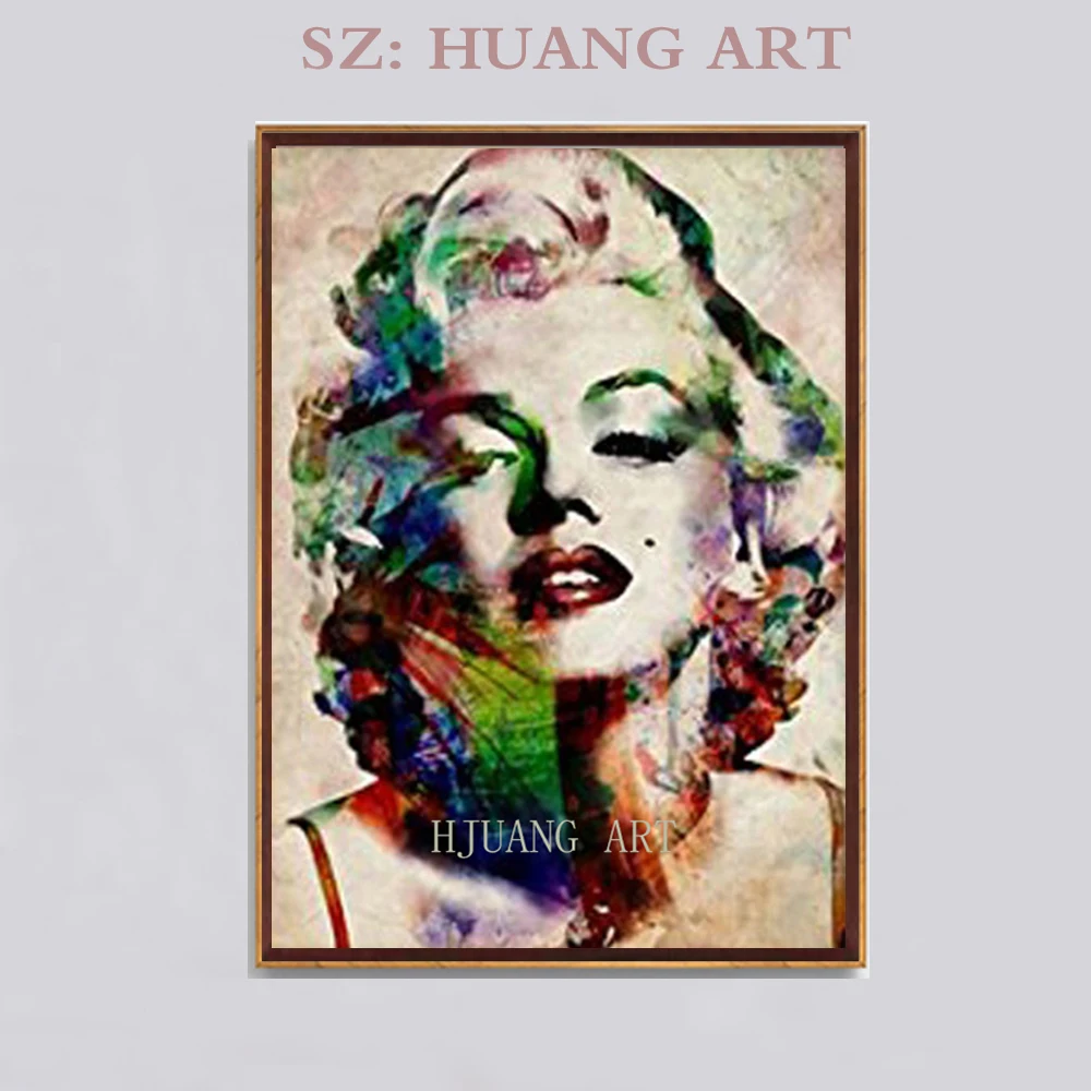 Портрет Мэрилин Монро из современных и контрастных сидений стены для дивана