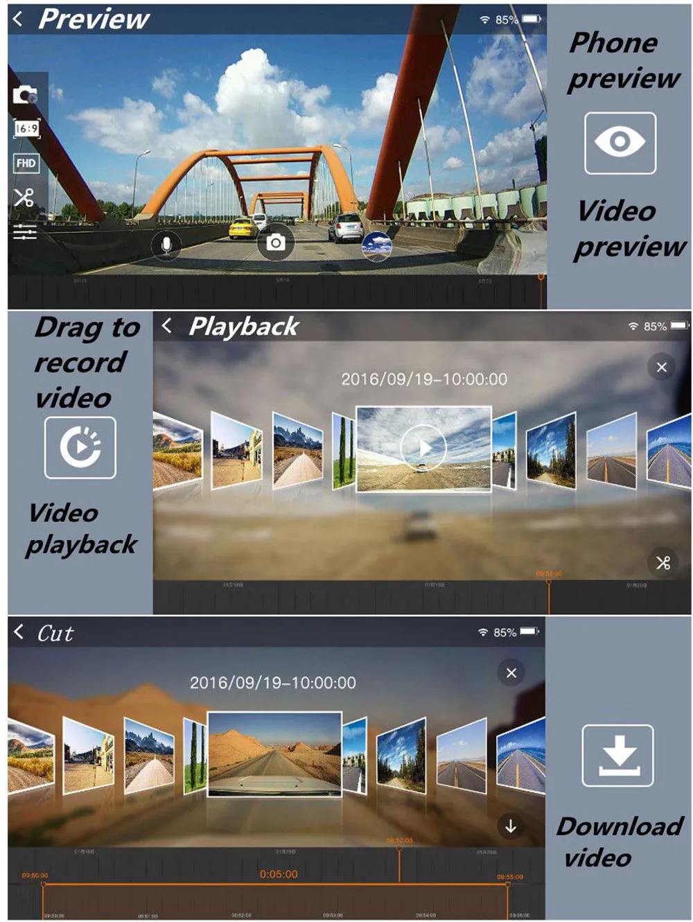 OMESHIN Автомобильный цифровой видеорегистратор HD 1080 P скрытый автомобильный wifi