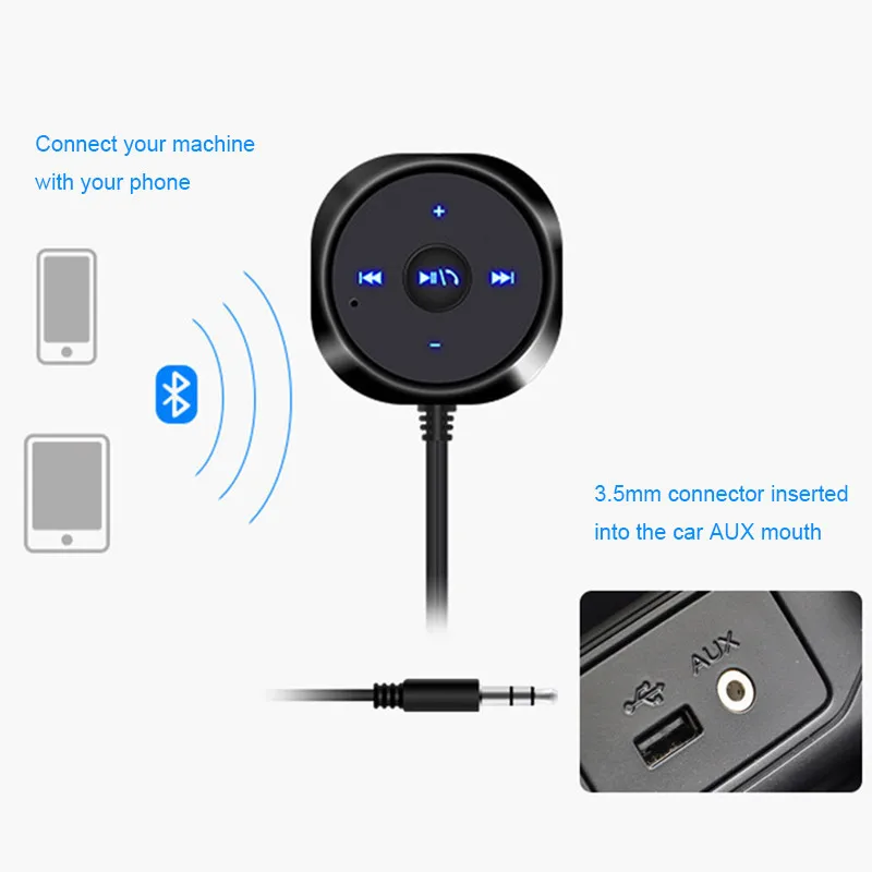 Комплект беспроводной связи Bluetooth для автомобиля MP3 плеер 3 5 мм AUX аудио A2DP