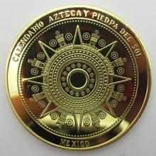 Новые монеты искусство Мексика Майя ацтекский календарь памятная монета Сувенир Металл ремесло монета