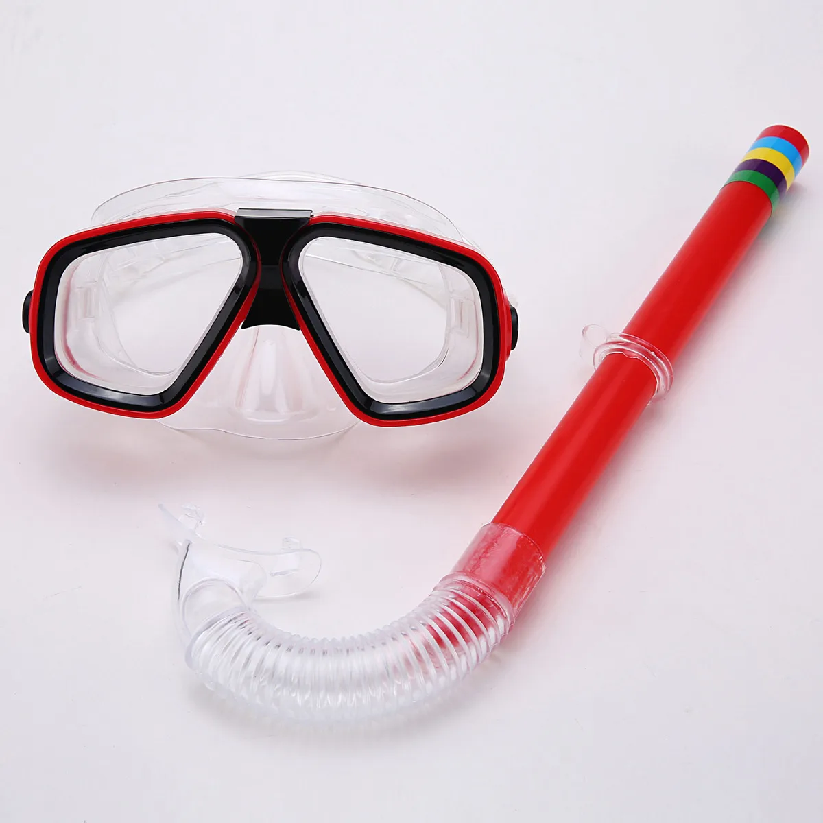 High Quality PVC Non-toxic Texture Of Material Snorkeling Children Diving Goggles Respiration Tube Suit New mask | Спорт и