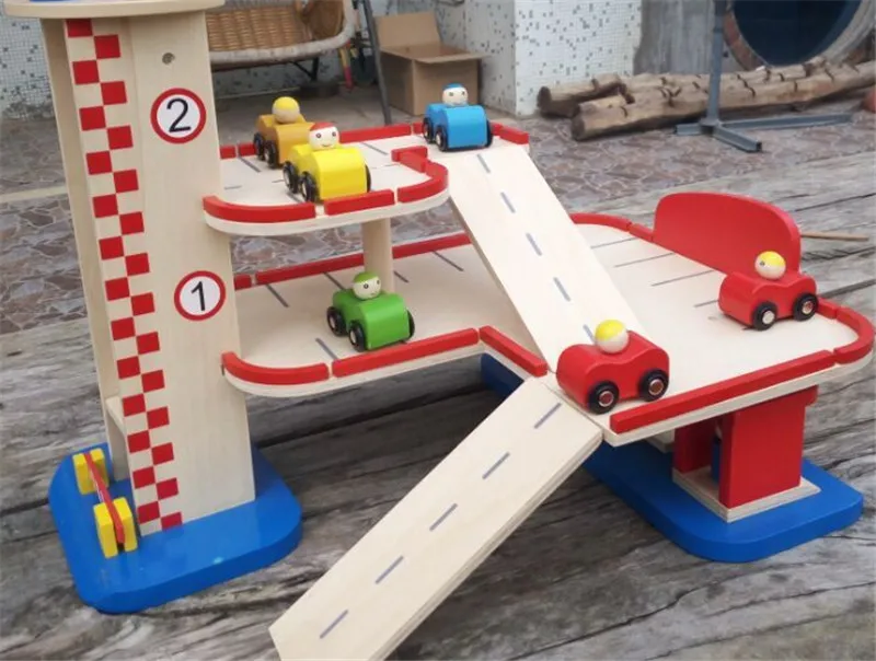 Новая деревянная игрушка симуляция машинная парковка детская симулятор