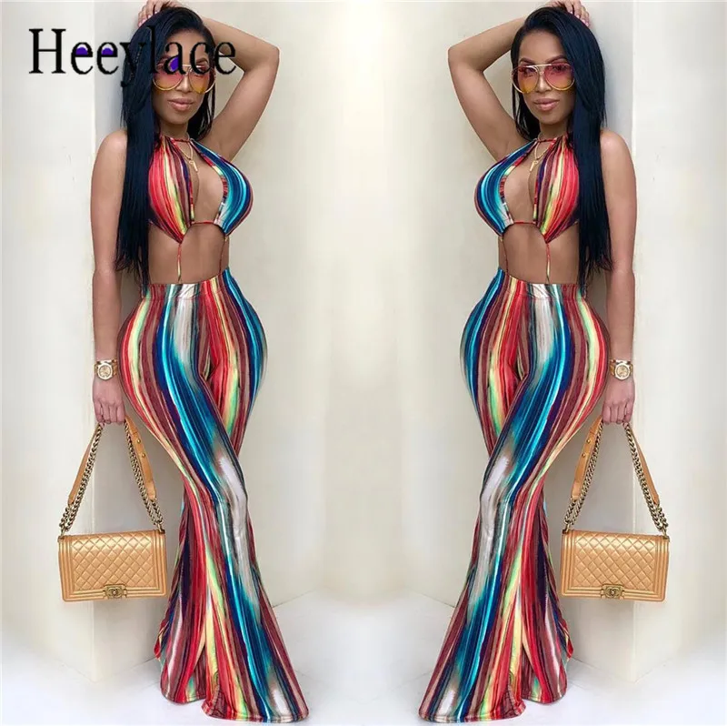 2018 летние брюки-клеш костюмы сексуальные наряды комбинезон с широкими штанинами