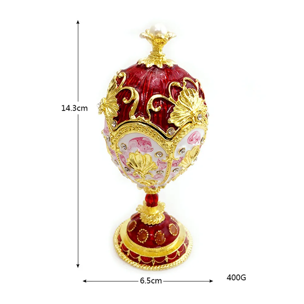 Автомобиль орнамент Faberge красный ювелирный брелок коробка для хранения ювелирных изделий и колец пасхальное яйцо русская свадьба кольцо чехол день рождения Рождественский подарок для жены