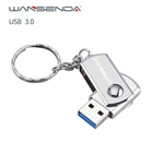 Wansenda металлический USB флеш-накопитель USB 3,0 брелок флеш-накопитель 256 ГБ 128 Гб 64 ГБ 32 ГБ оперативной памяти, 16 Гб встроенной памяти, 8 Гб Cle USB флеш-накопитель Нержавеющаясталь Pendrive