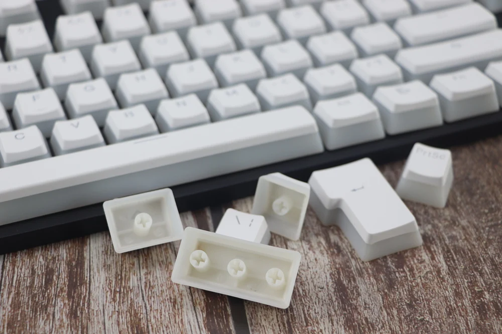 Pudding pbt Doubleshot keycap oem задний светильник механические клавиатуры молочный Белый Розовый Черный gh60 покер 87 tkl 104 108 ansi iso ключи