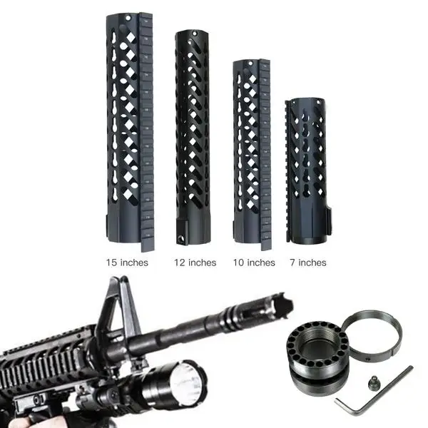 Magorui 7 &quot/10&quot/12 &quot/15&quot Keymod Free Float Quad Rail Slim Handguard | Спорт и развлечения