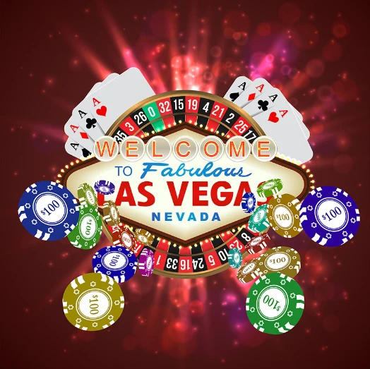 

10x10ft Welcome Las Vegas Casino Coins Dice Roulette Custom Seamless Washable Wrinkle Free Photo Background Backdrop Polyester