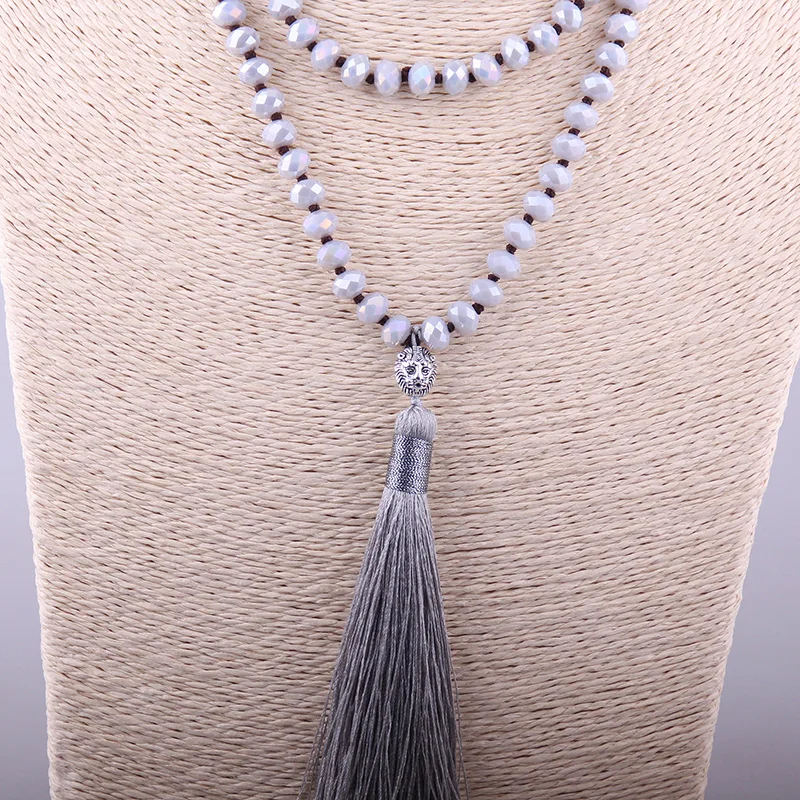 MOODPC модное богемное племенное длинное ювелирное изделие с кисточками для йоги