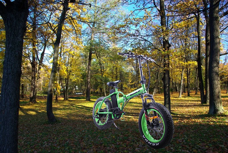 Электрический складной велосипед EZBIKE с толстыми шинами, пляжный электрический мопед со скрытой батареей, электровелосипед, складной электрический мини-велосипед 500 Вт, электровелосипед