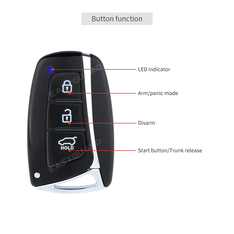 EASYGUARD дистанционный запуск автомобильной сигнализации бесключевой доступ